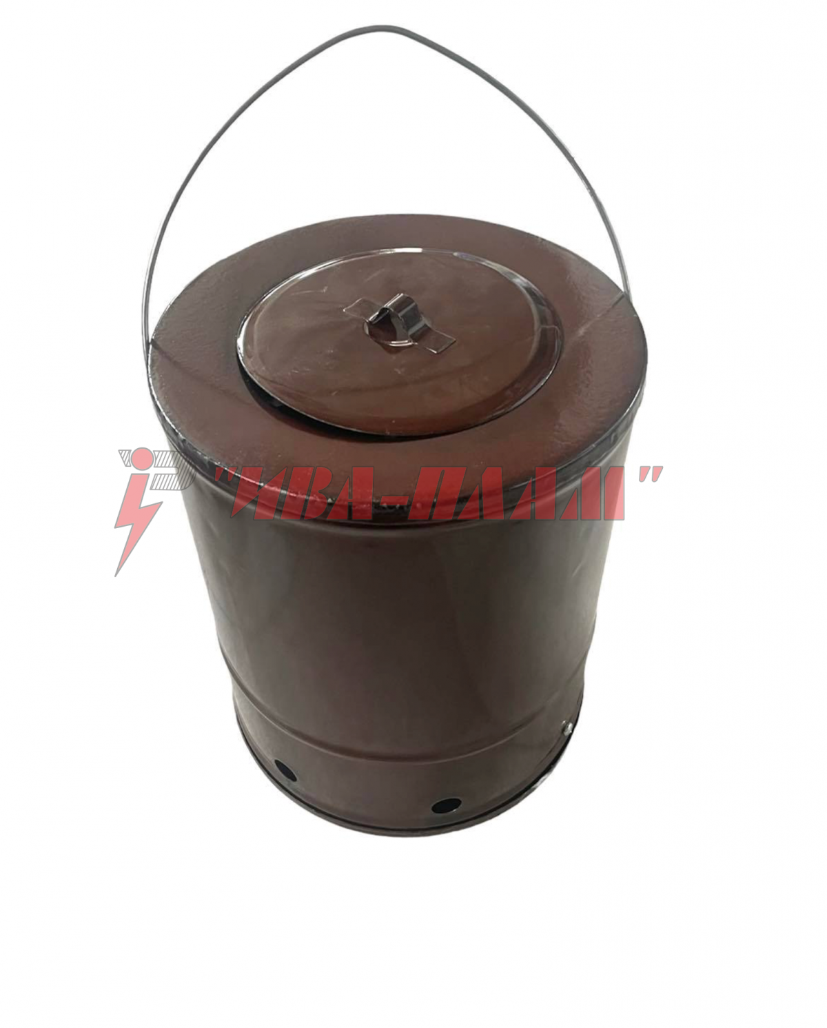 Чушкопек Единичен – 1100W “ Дечеви “ – Кафяв емайл – Iva-Plam