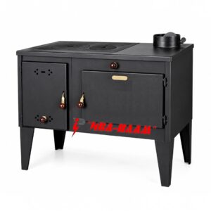 Готварска печка на твърдо гориво '' Тангра '' - 7,5 kW - фурна без стъкло+ подвижен Чугунен плот