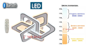LED Плафон D-IL 110W , 9000 Lumena + Bluetooth + Дистанционно управление